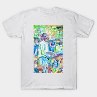 ALLEN GINSBERG reading at the park - watercolor painting T-Shirt